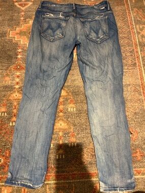 MOTHER Mid Wash Denim Jeans - Light Blue